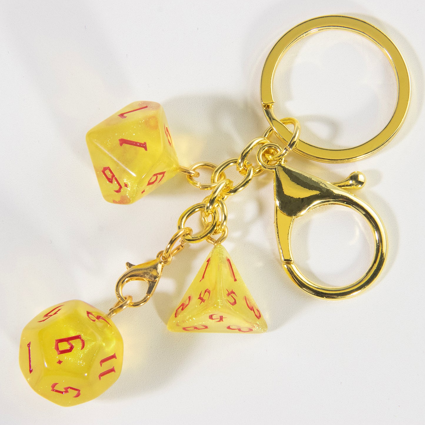 Fashion Keyring Dice Ornament Key Chain Pendant Men Kids Toys Gifts