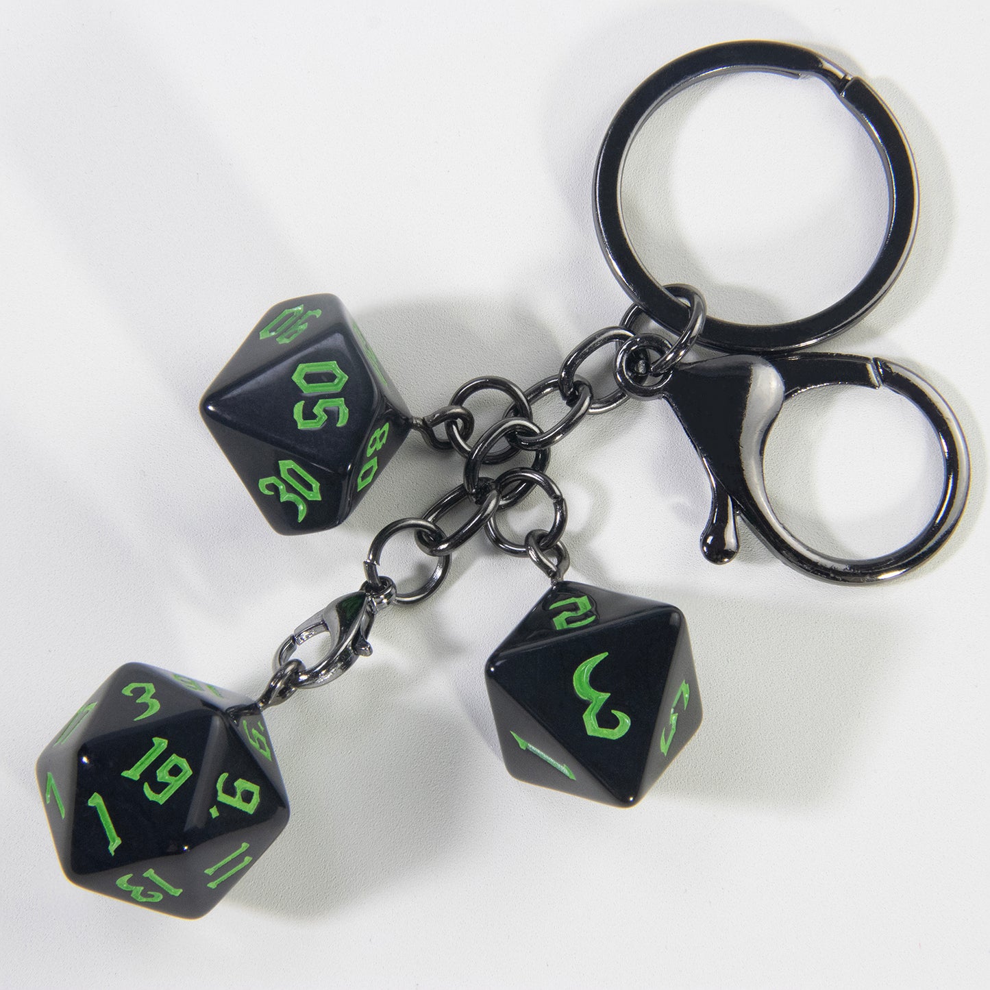 Board Game Key Chain Souvenir with Dice Charm for Backpack Car Key Decoration Pendant, As Gift for Table Game Lovers