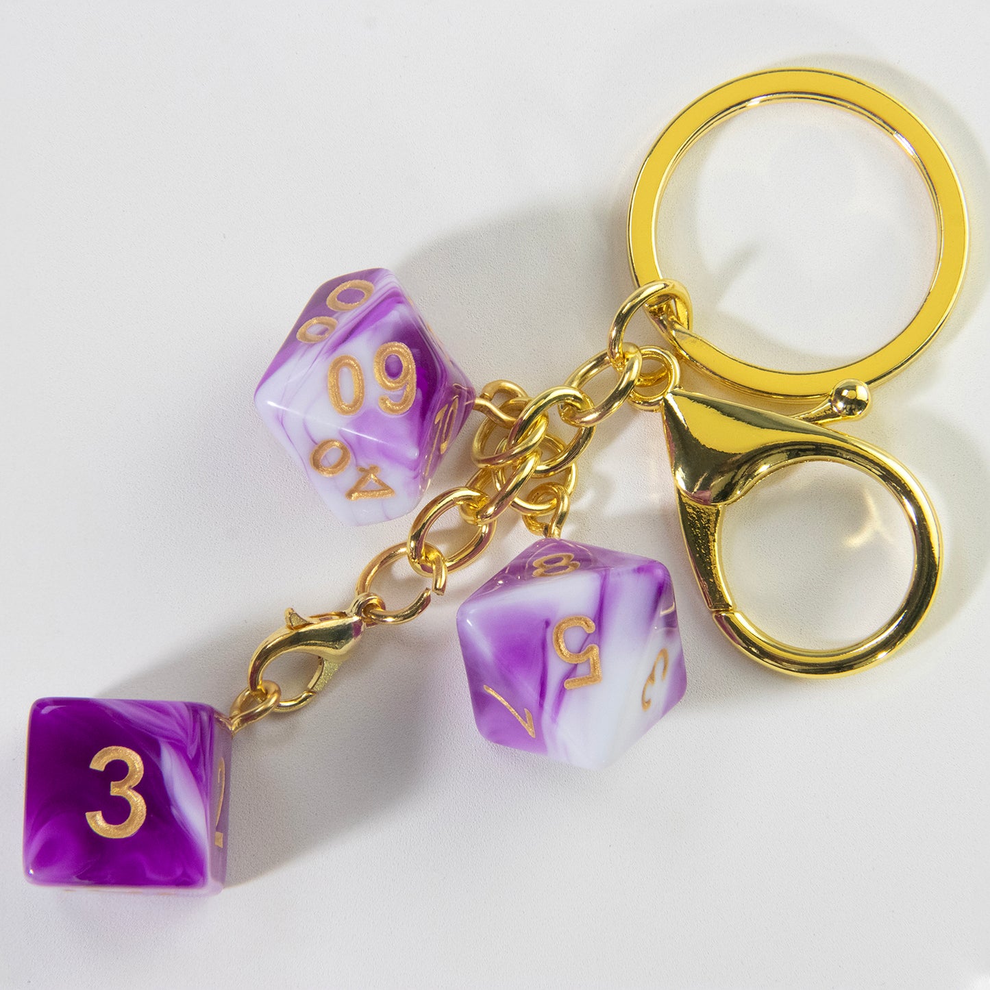 Unique Dice Keychains for Backpack Decoration and Table Games Souvenirs