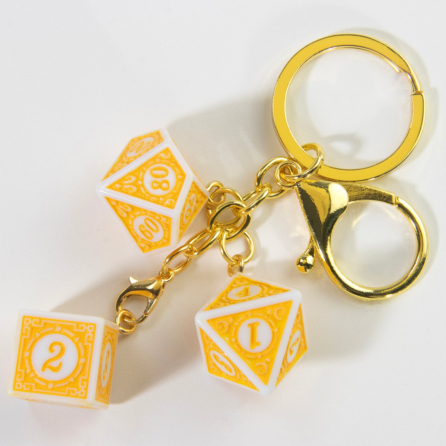 3D Fashion Dice Keychain Pendant - Stylish Car Bag Pouch Accessories for Men Women