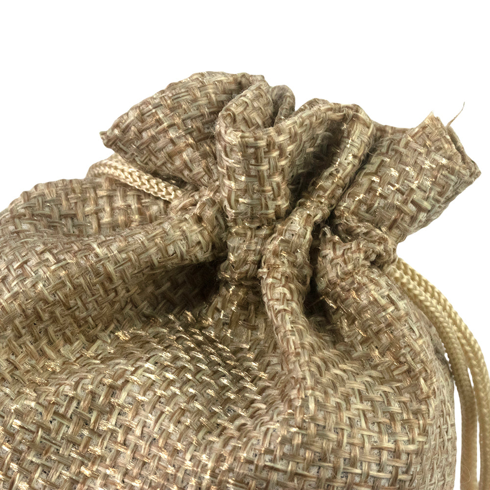 Burlap Drawstring Bags 10pcs Linen Bag Dice Storage Bag for Christmas Gifts Bag, Jewelry Packaging Bags