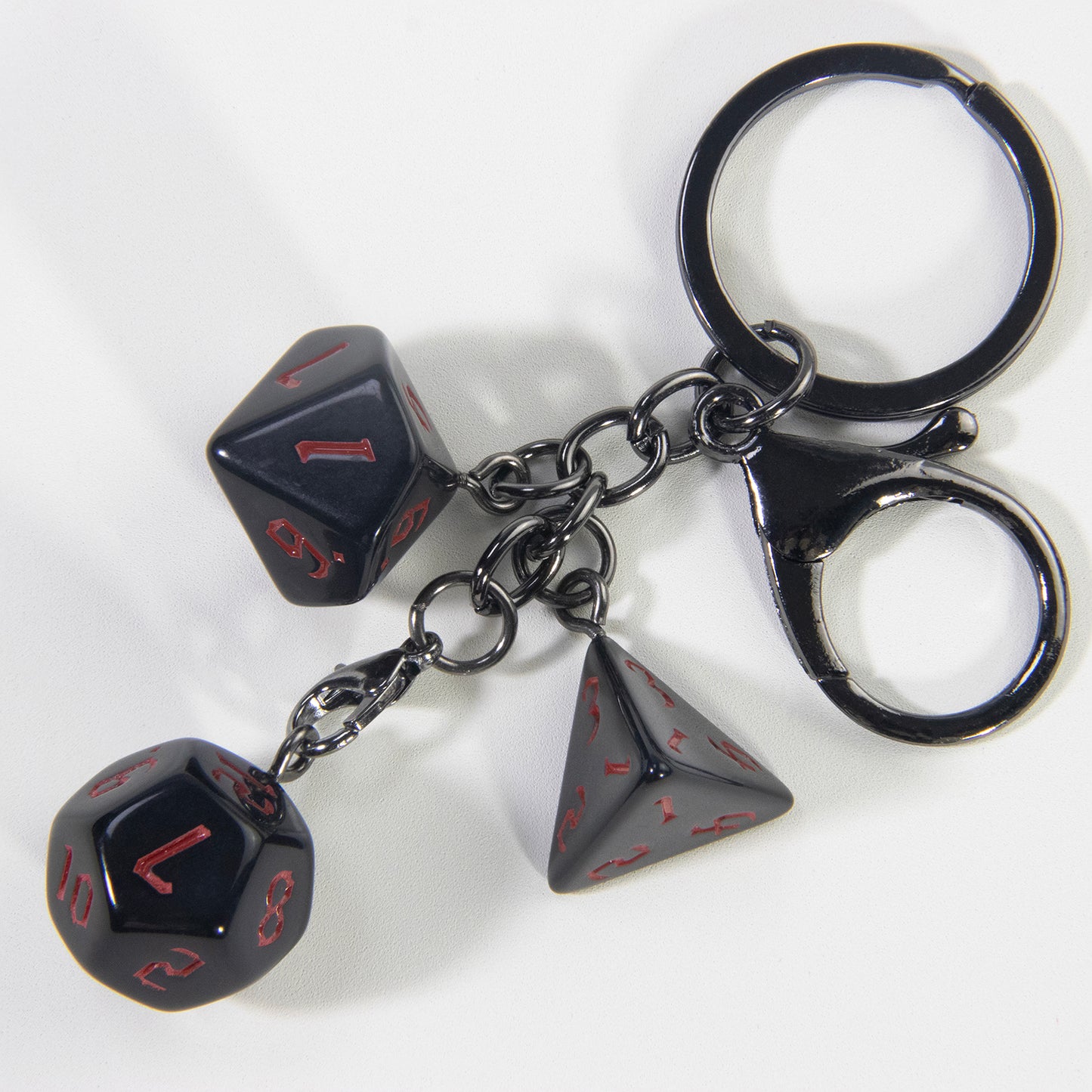 Board Game Key Chain Souvenir with Dice Charm for Backpack Car Key Decoration Pendant, As Gift for Table Game Lovers