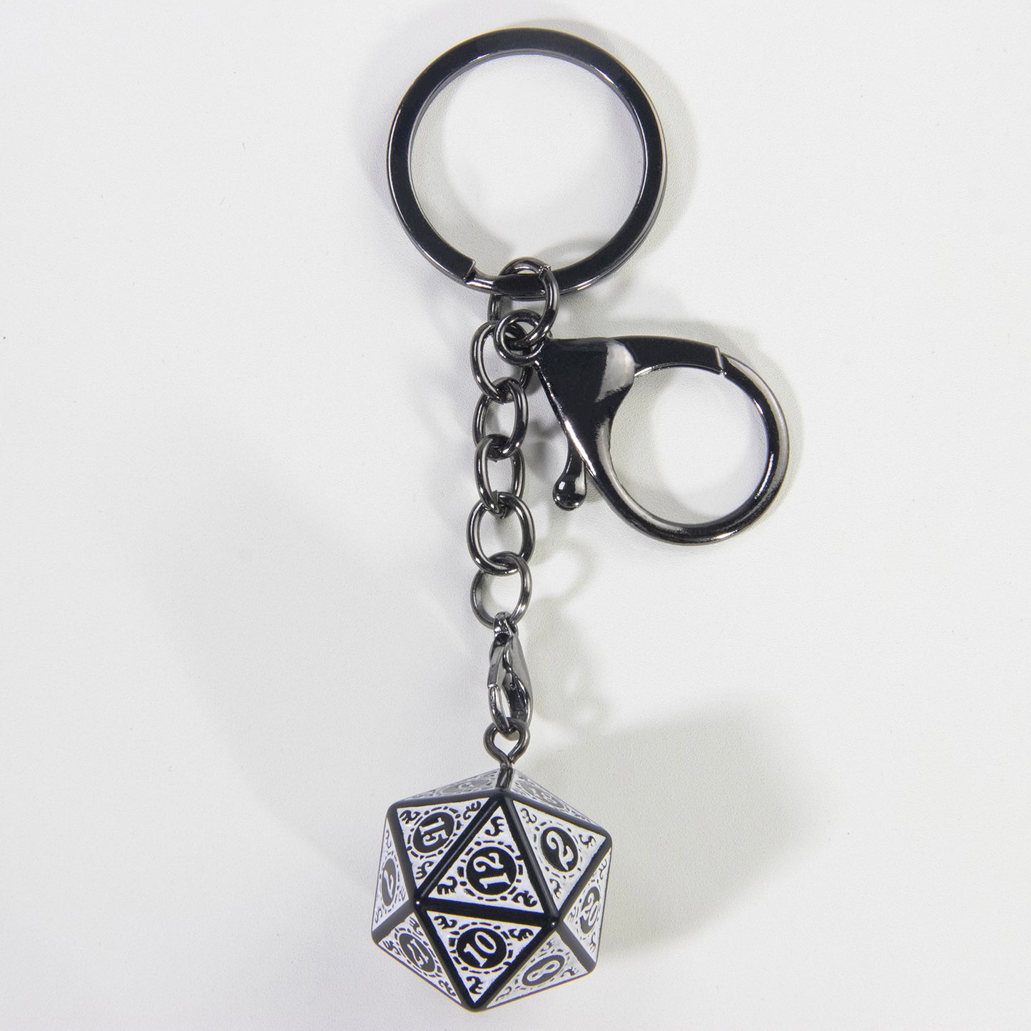 Lucky Dice Keychain, Colorful Acrylic Key Holder Bag Car Pendant, DND RPG Table Game Fans Souvenir Gift Jewelry
