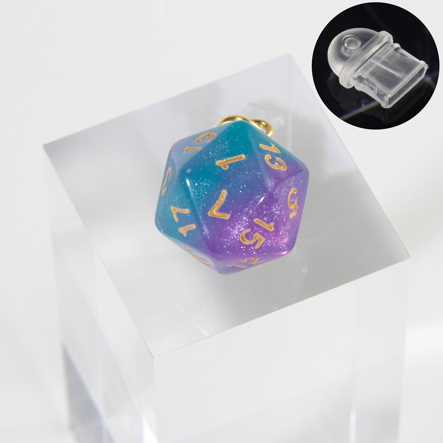 PVC Dustplugs with Acrylic Dice Pendant for Android Apple Phones Charging Port Dustproof Protector Dust Plugs