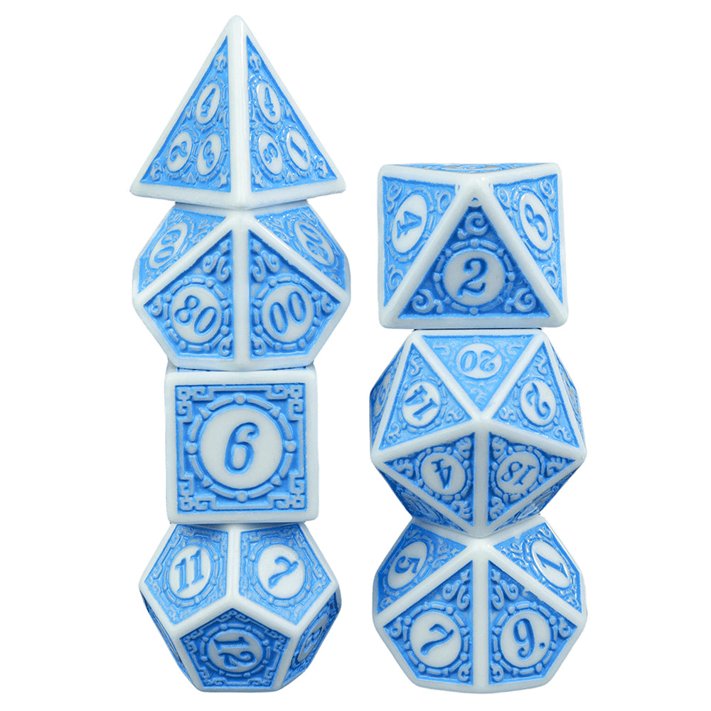 DND Polyhedral Dice Set 7pcs D4 D6 D8 D10 D12 D20 Game Dice for DND RPG Role Playing Table Games