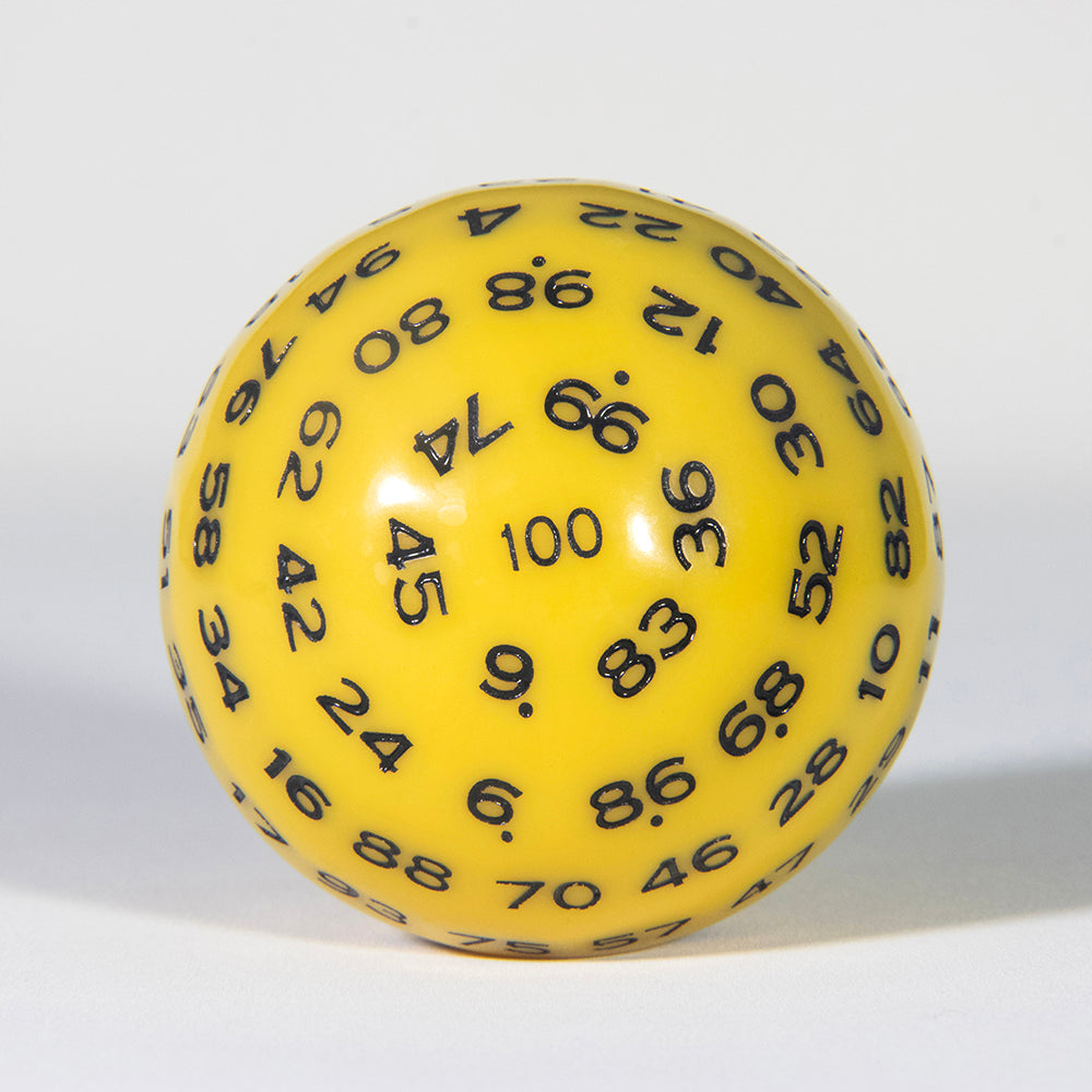 Multi-sided D100 Dice Polyhedral Acrylic 100 Sided Dices with Bag for Role Playing Table Games Party