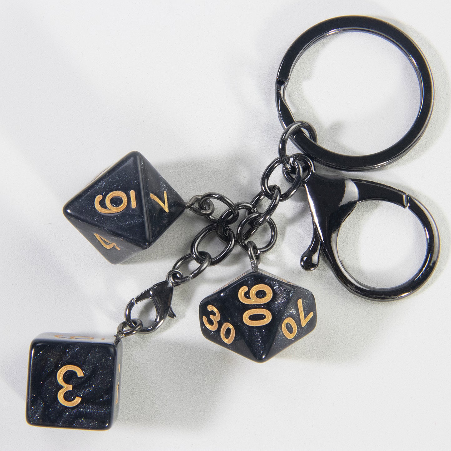 Dice Keychain Keyring Table Game Key Chain for Bag Pendant Game Dice