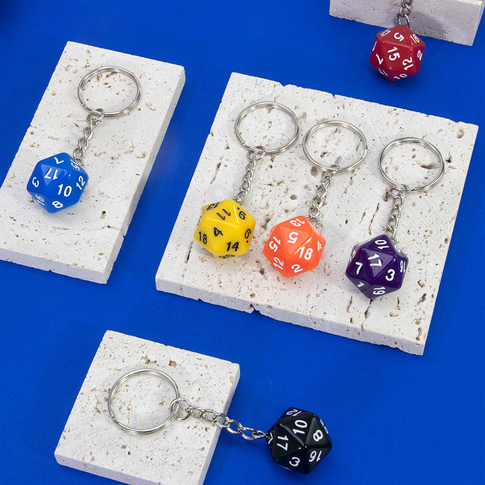 Dice Keychain Creative Gift Keyring for Bag Pendant Game Dice Keychain