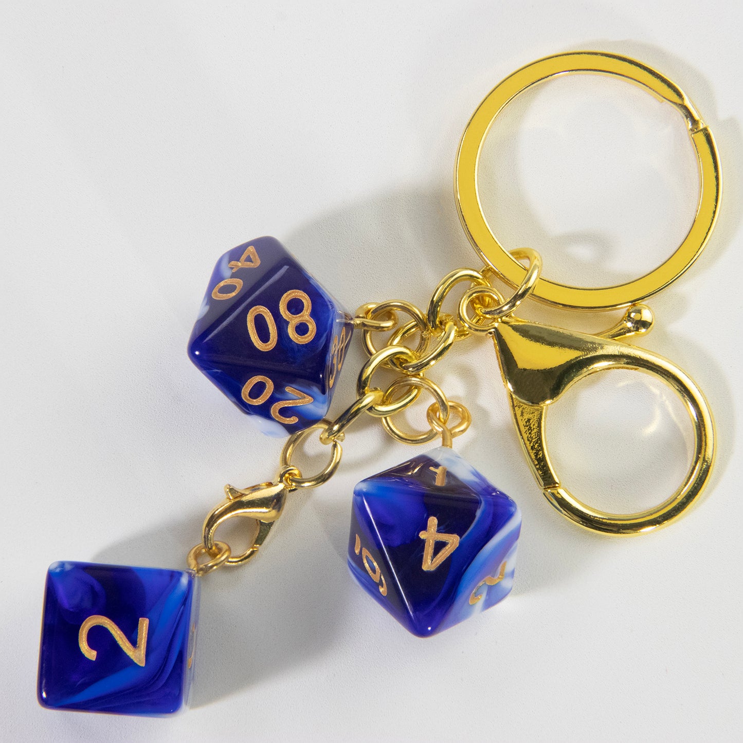 Unique Dice Keychains for Backpack Decoration and Table Games Souvenirs
