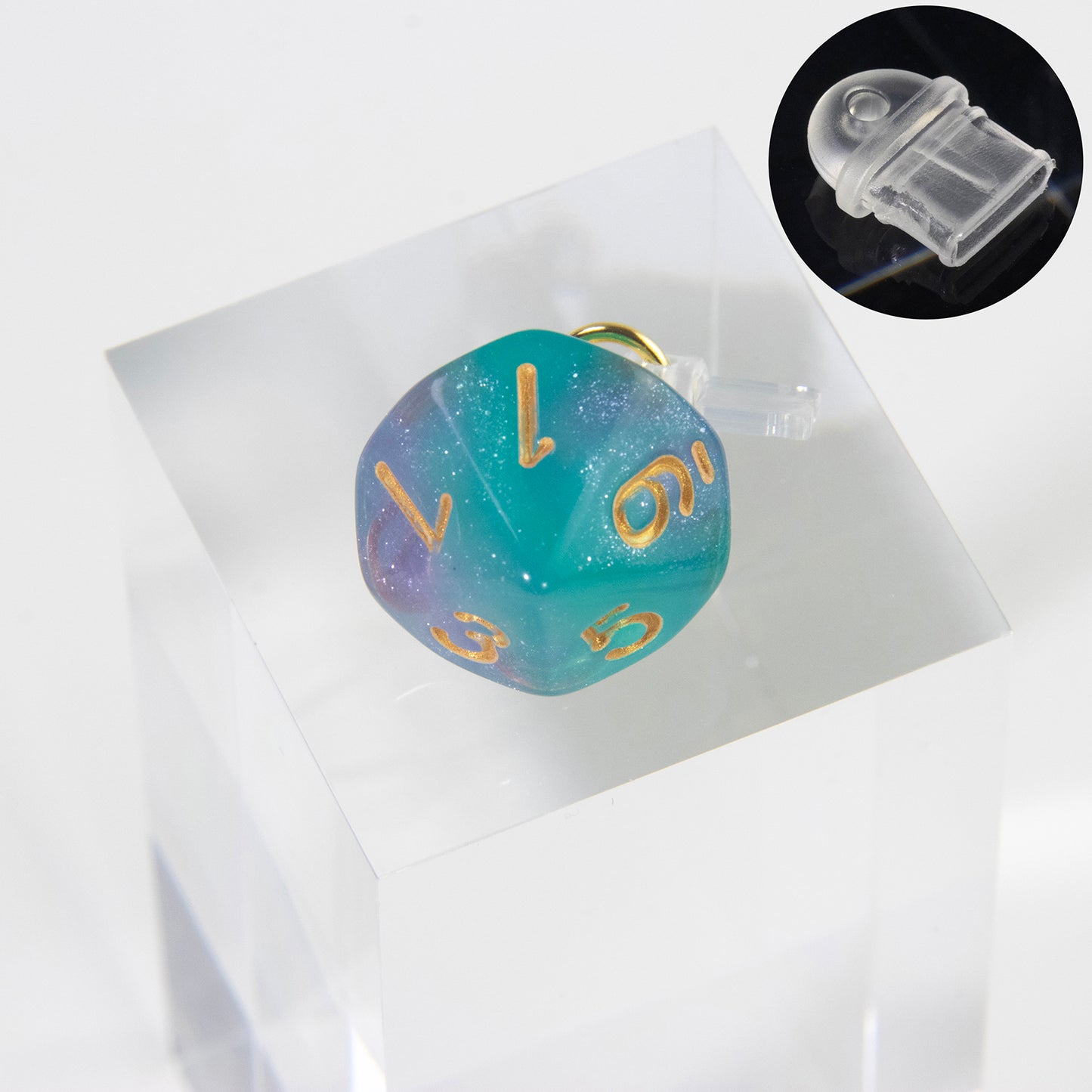 PVC Dustplugs with Acrylic Dice Pendant for Android Apple Phones Charging Port Dustproof Protector Dust Plugs
