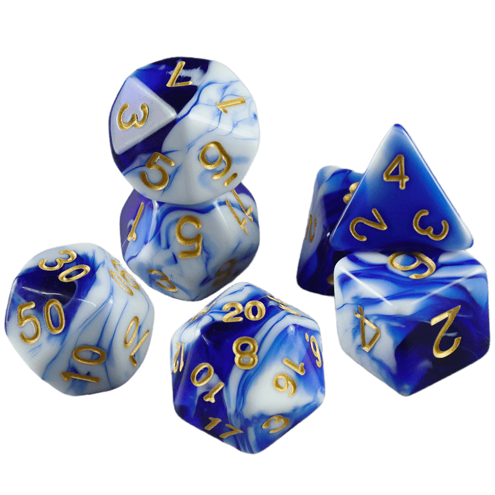 7pcs Dice Polyhedral Board Game Dice for Role Playing Game, Perfect Gift for DND Player