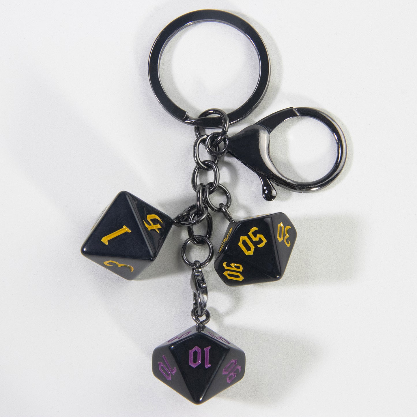 Board Game Key Chain Souvenir with Dice Charm for Backpack Car Key Decoration Pendant, As Gift for Table Game Lovers