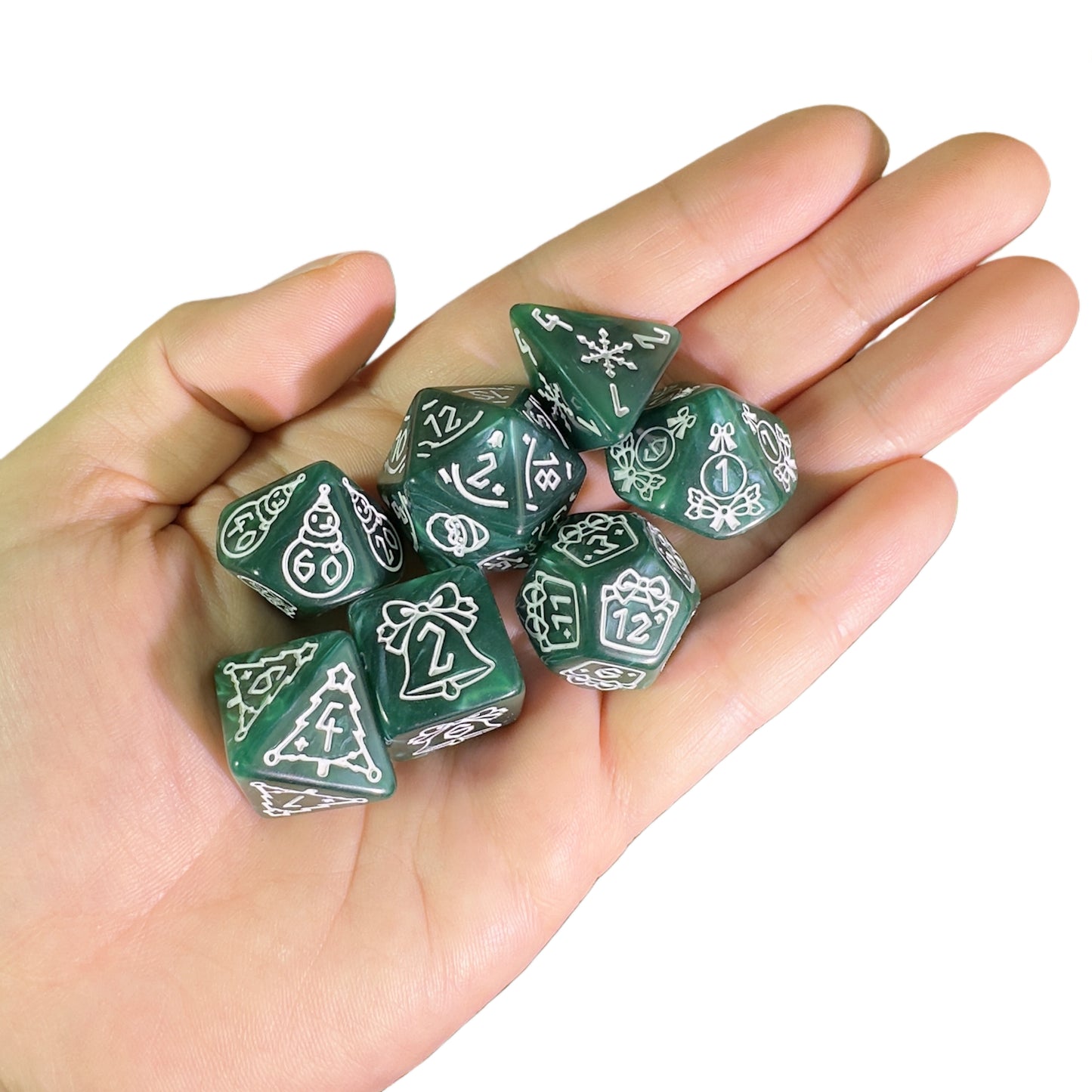 7pcs DND Board Game Dice Digital Polyhedral Dice for Magic Game DND RPG Table Game Entertainment Supplies