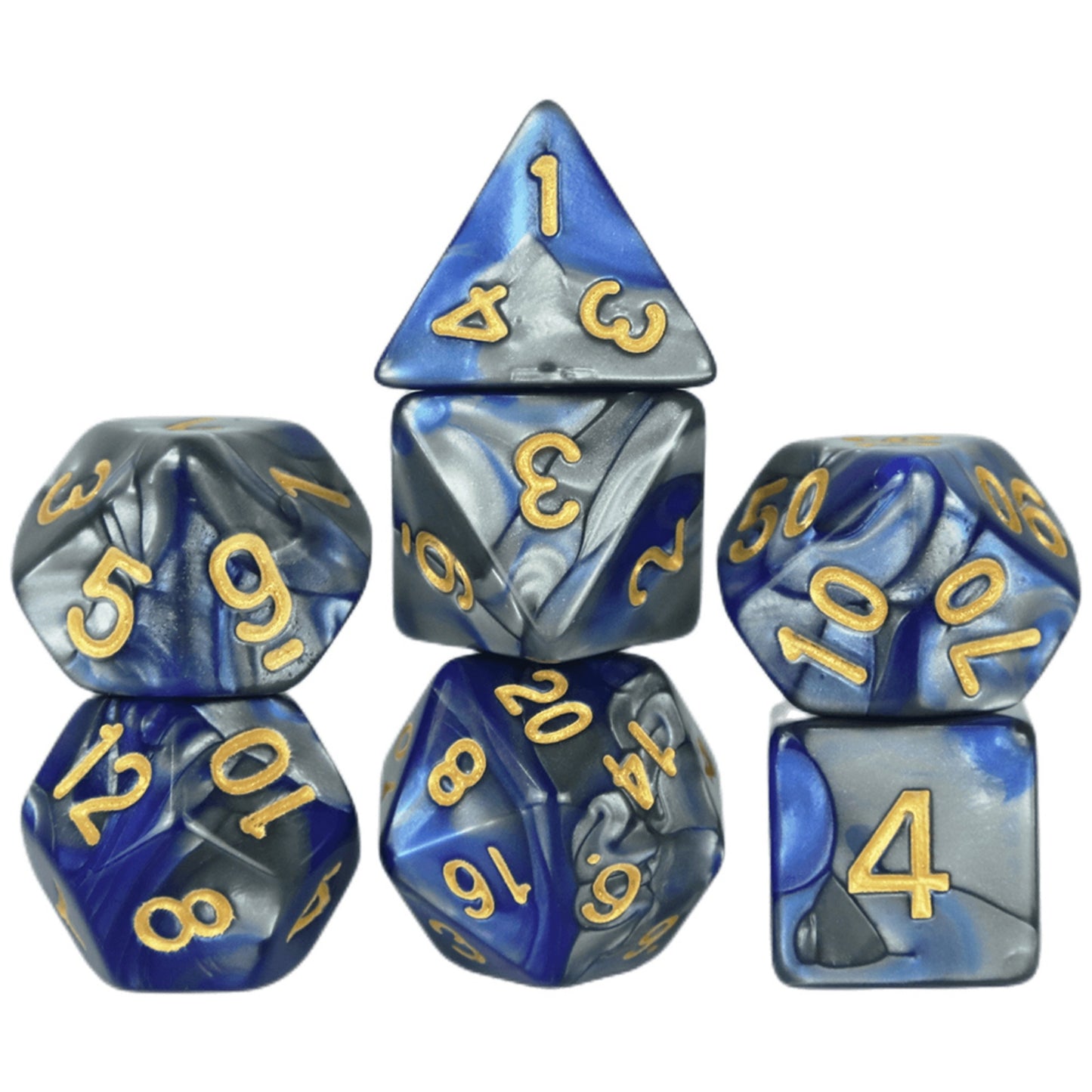 7pcs DND Polyhedral Dice Double-color Dice with for Board Game DND RPG Role Playing Game Accessories