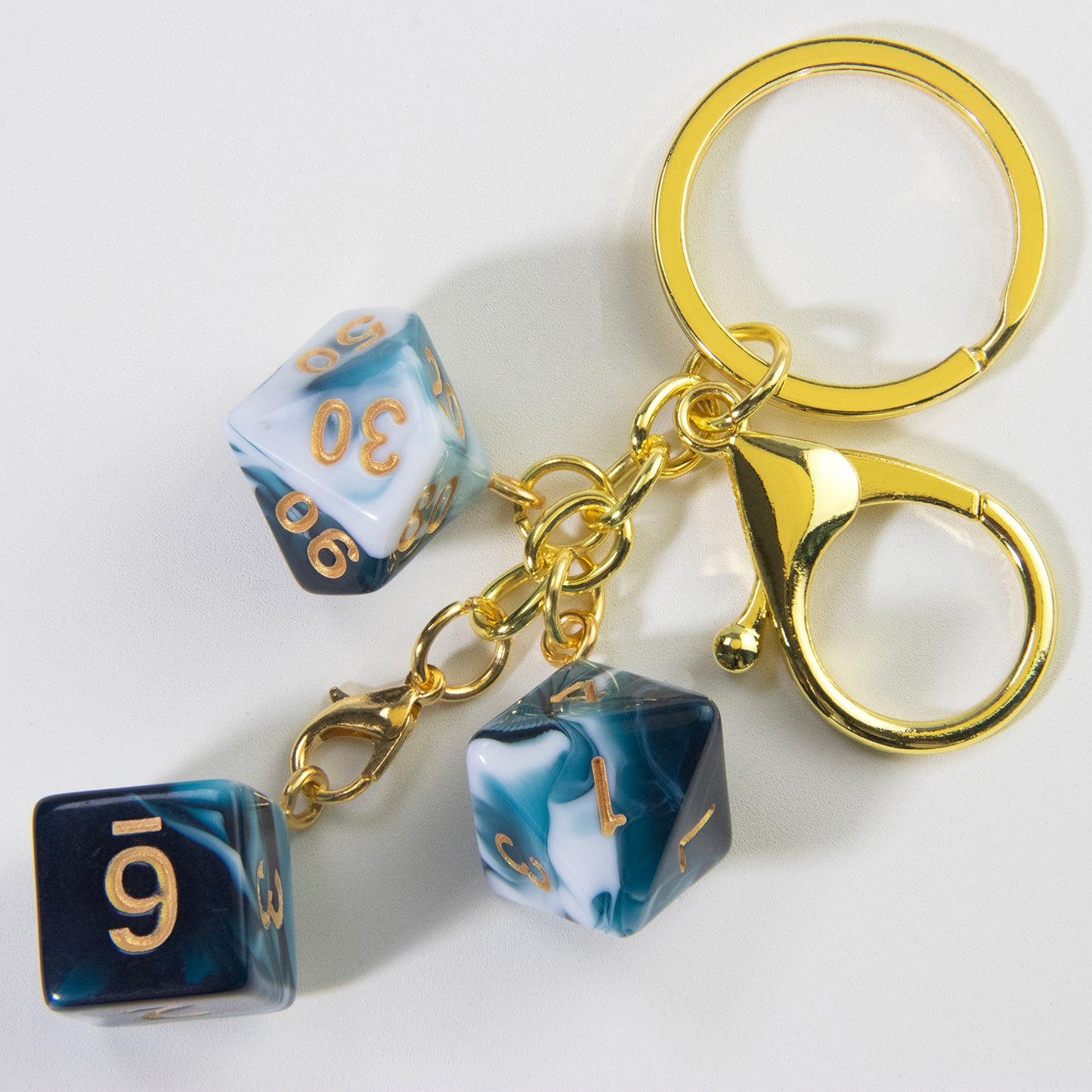 Unique Dice Keychains for Backpack Decoration and Table Games Souvenirs