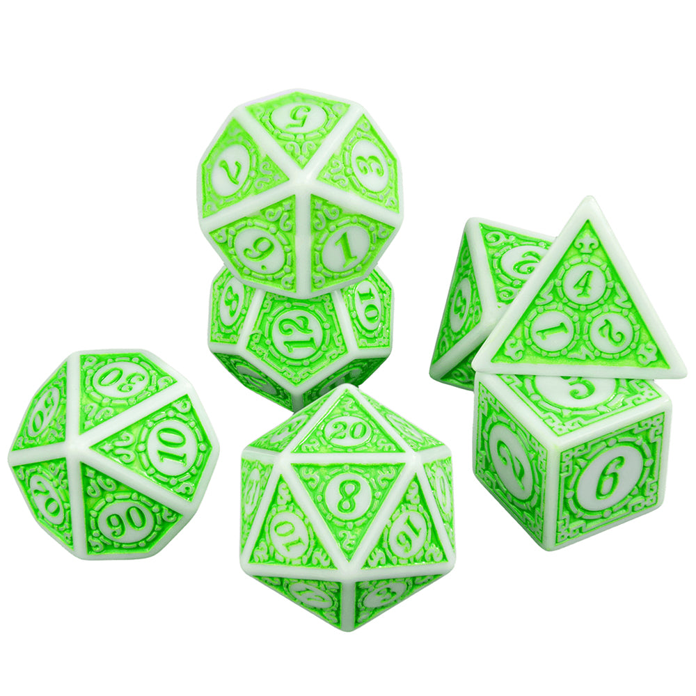 DND Polyhedral Dice Set 7pcs D4 D6 D8 D10 D12 D20 Game Dice for DND RPG Role Playing Table Games