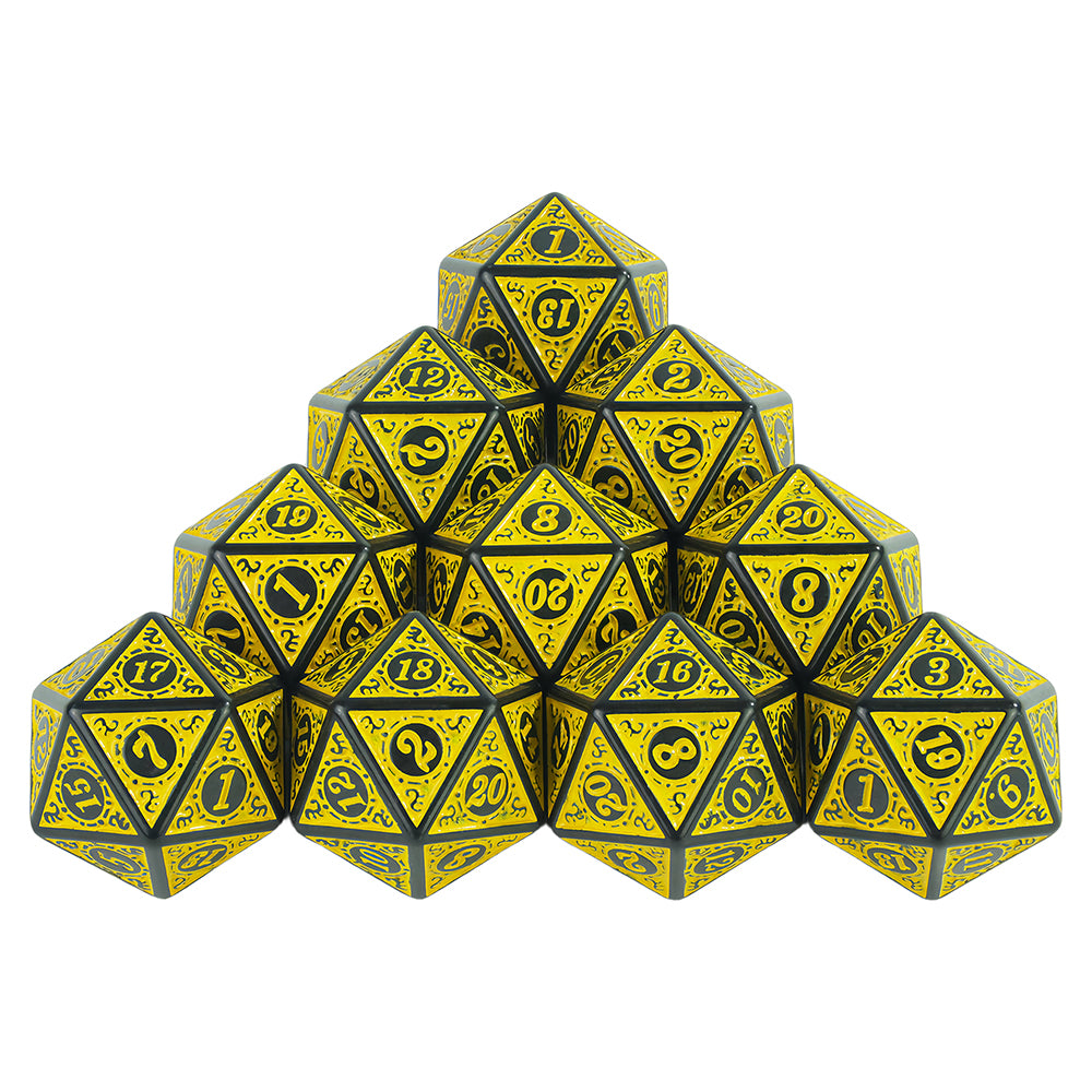 D20 Polyhedral Dice 10PCS 20 Sided DND Game Dice Set for DND RPG Playing Table Game Entertainment Supplies