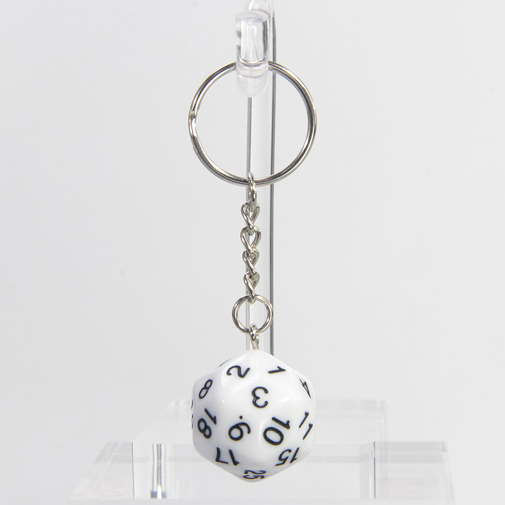 Dice Pendant Keychain Game Souvenirs D30 Dice Keyholder for Men Women Bag