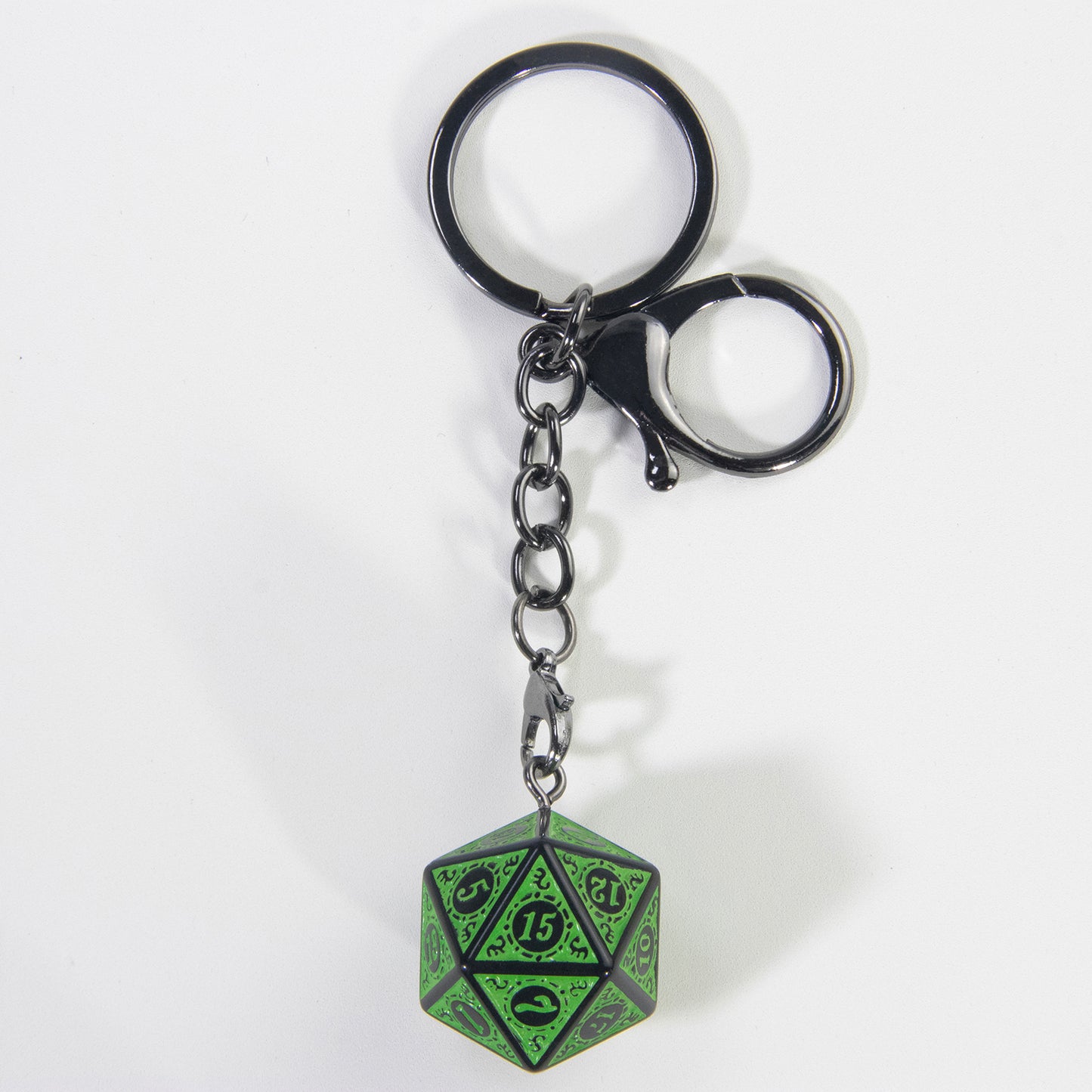 Lucky Dice Keychain, Colorful Acrylic Key Holder Bag Car Pendant, DND RPG Table Game Fans Souvenir Gift Jewelry