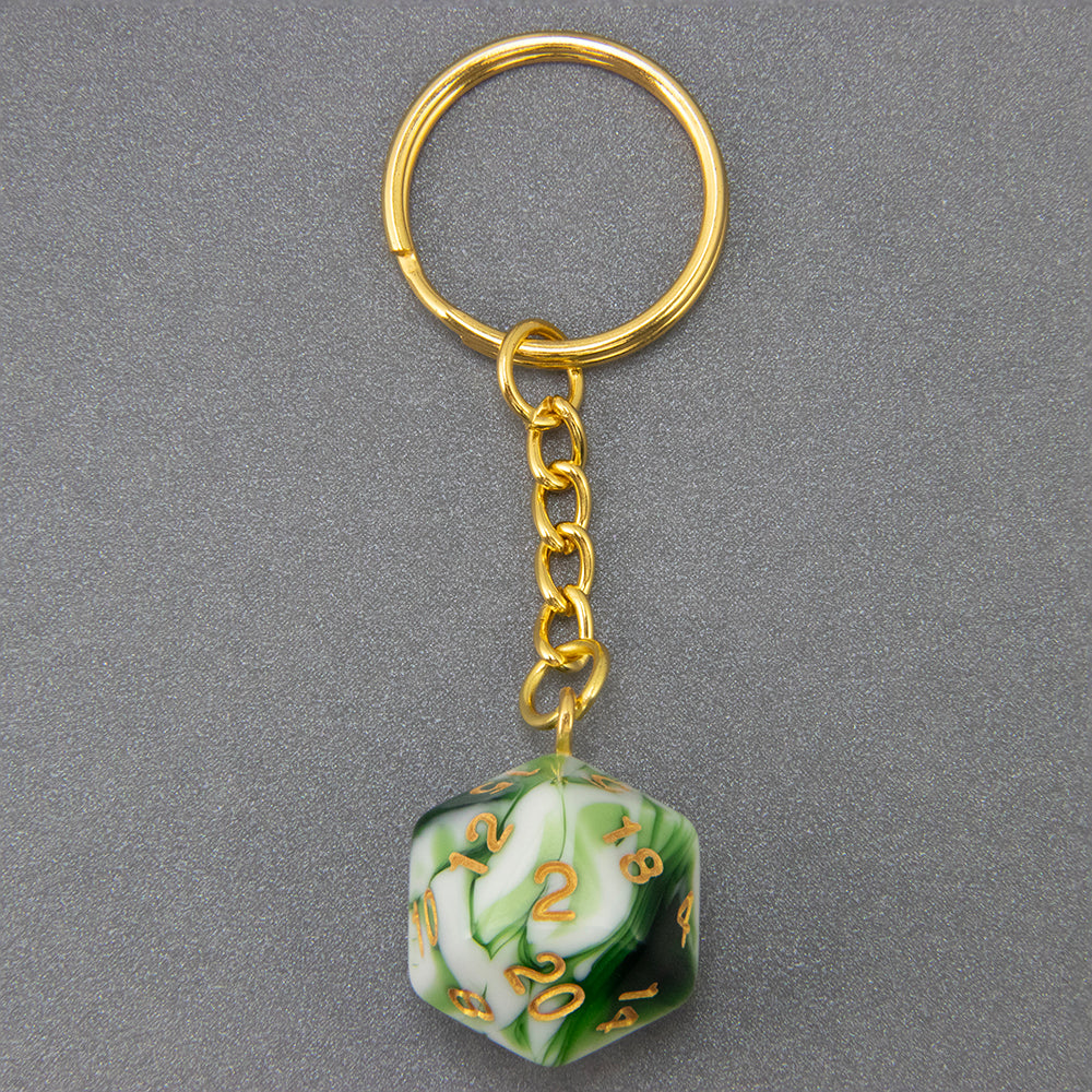 Acrylic Dice Keychains, Dice Key Rings Keyfob for Bag Purse Wallet Cellphone or Car Pendant