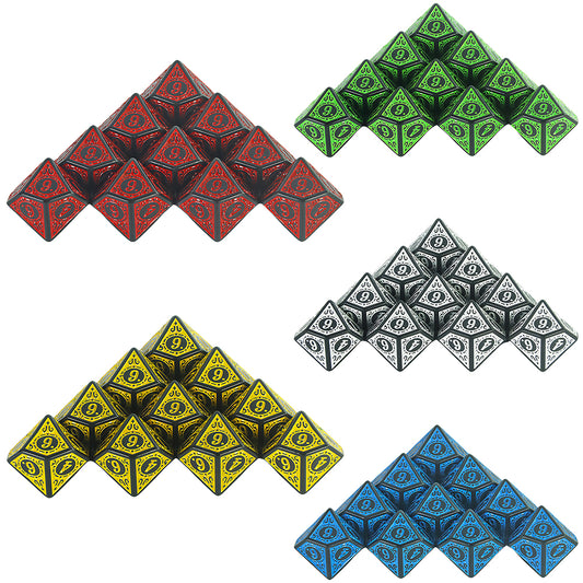 10pcs D10 Dice DND Polyhedral 10 Sided Dice Digital 0-9 Game Dice for TRPG RPG Table Game Board Gaming
