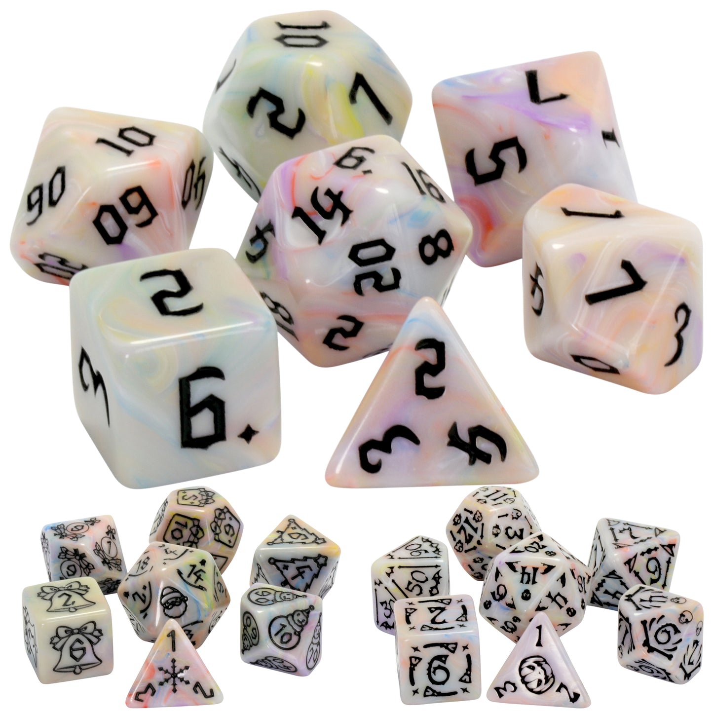 DND Dice Set of 7 Polyhedral Board Game Dice for DND Role Playing Table Games, Perfect Gift for DND Player