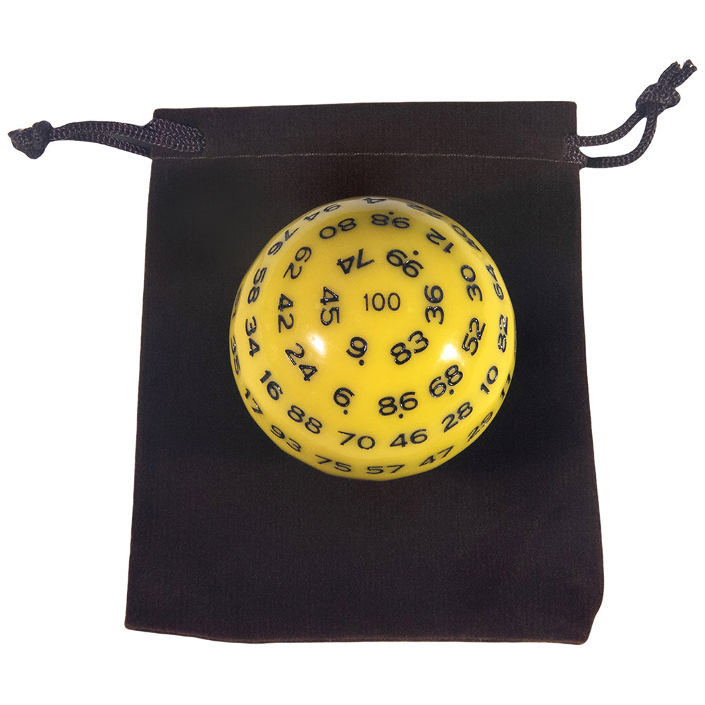 Multi-sided D100 Dice Polyhedral Acrylic 100 Sided Dices with Bag for Role Playing Table Games Party