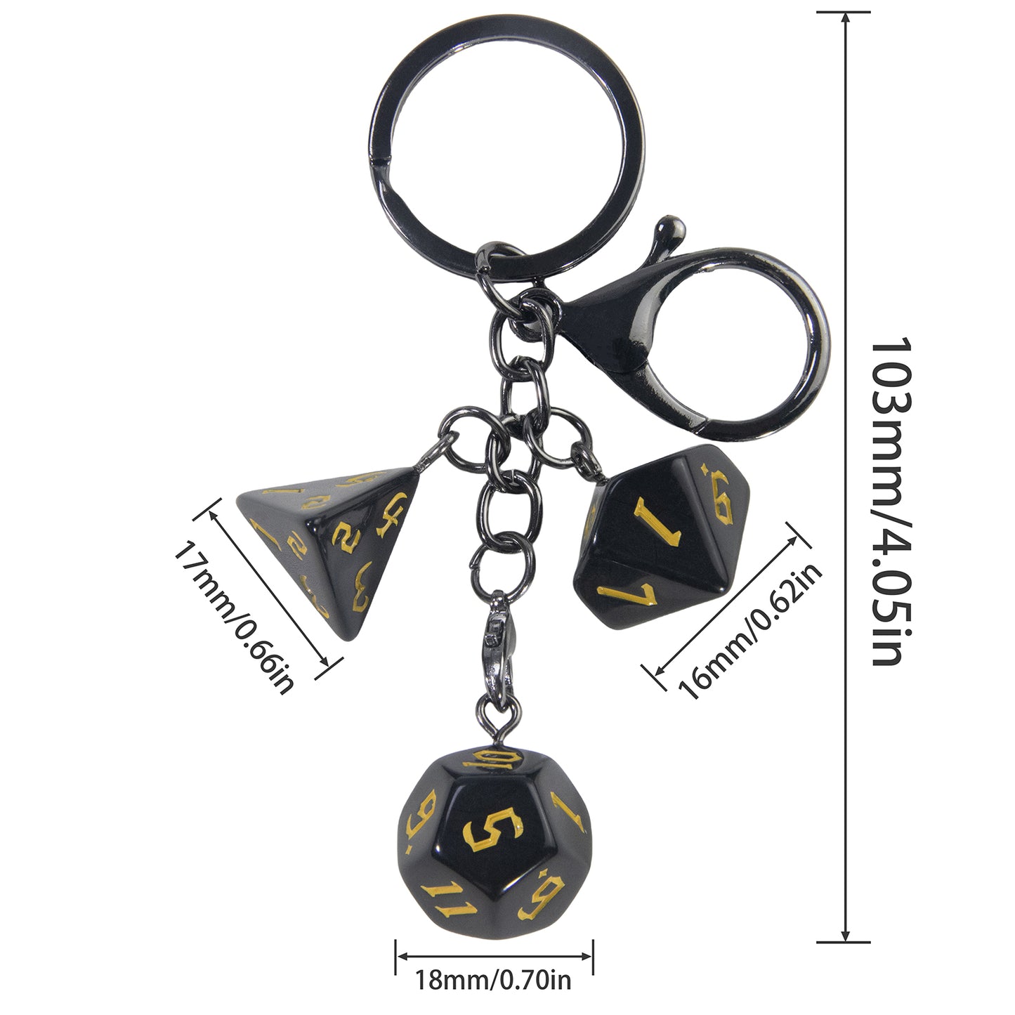 Board Game Key Chain Souvenir with Dice Charm for Backpack Car Key Decoration Pendant, As Gift for Table Game Lovers