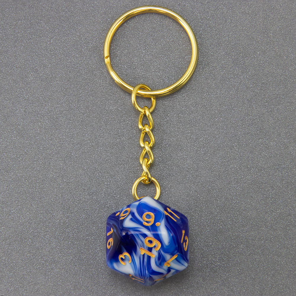 Acrylic Dice Keychains, Dice Key Rings Keyfob for Bag Purse Wallet Cellphone or Car Pendant