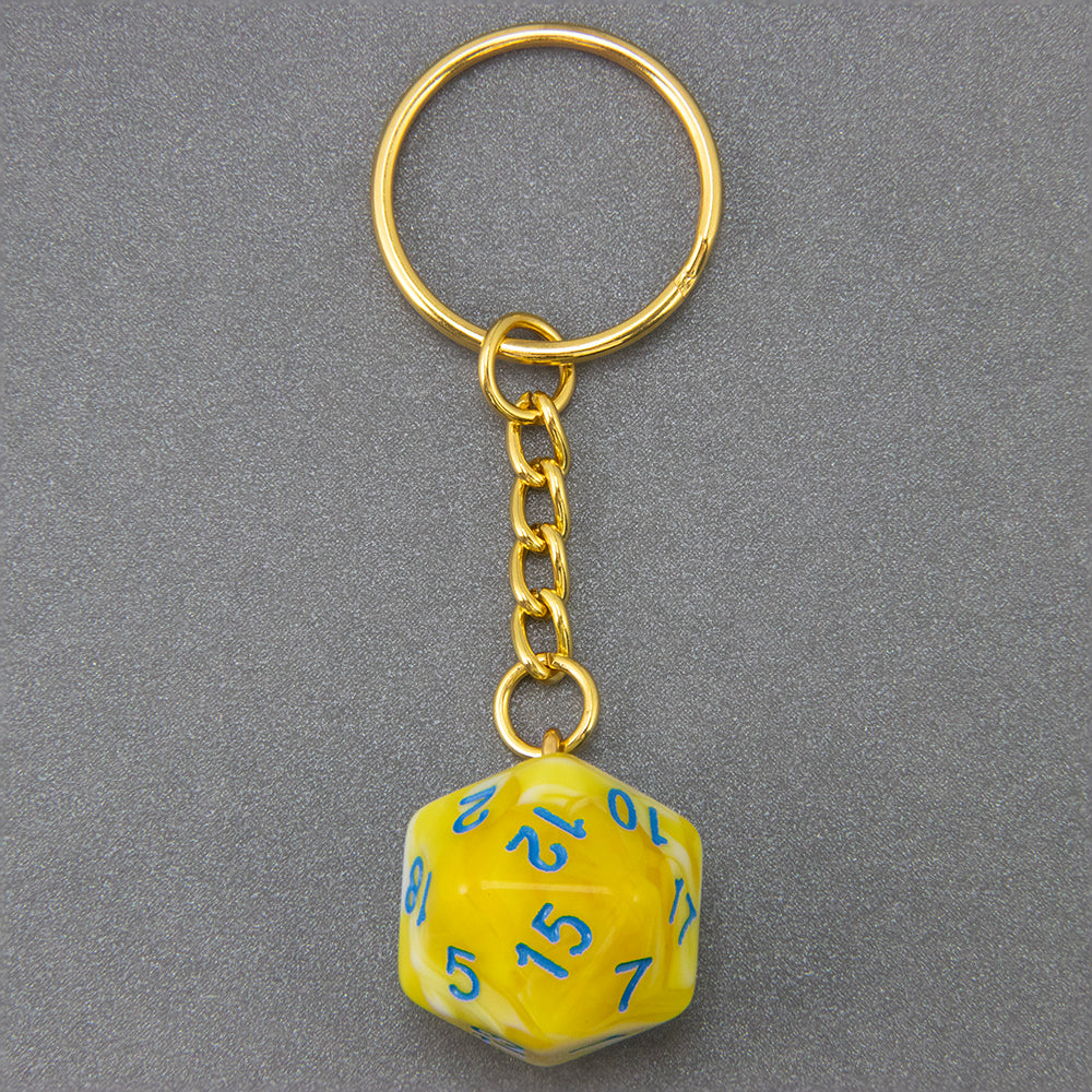 Acrylic Dice Keychains, Dice Key Rings Keyfob for Bag Purse Wallet Cellphone or Car Pendant