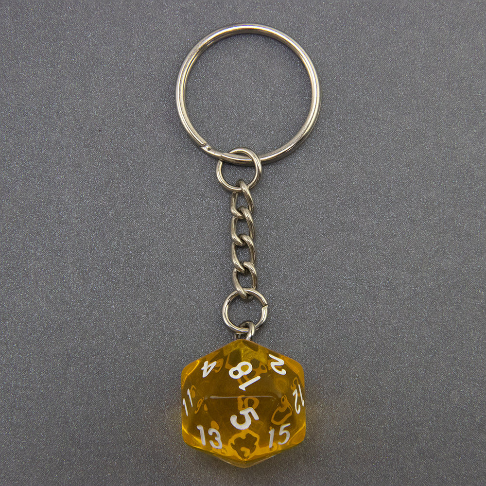 Candy Colored Keychain Board Game Souvenirs Kid Gift Keychain Handbag Table Game Lucky D20 Dice Keychain