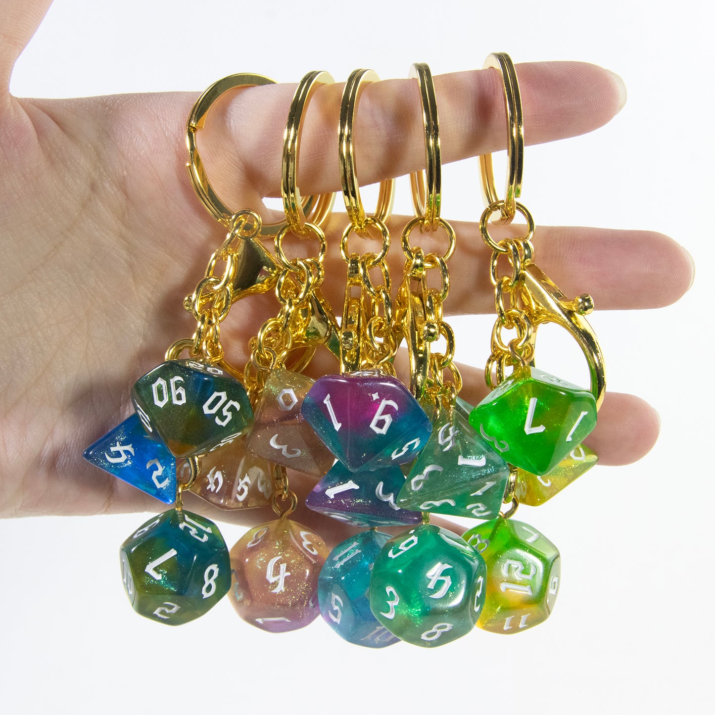 Fashionable Dice Pendant Keychain, Great Decoration for Backpacks Car Keychains