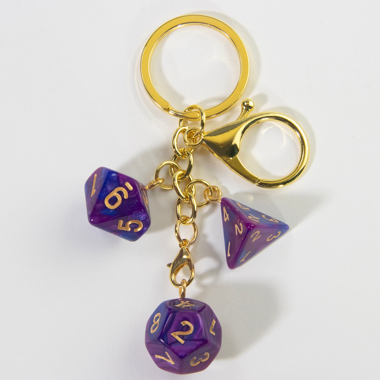 Lucky Acrylic Dice Keychain  - Stylish and Fortunate Charm for Keys, Bags - Durable, Multipurpose Accessories