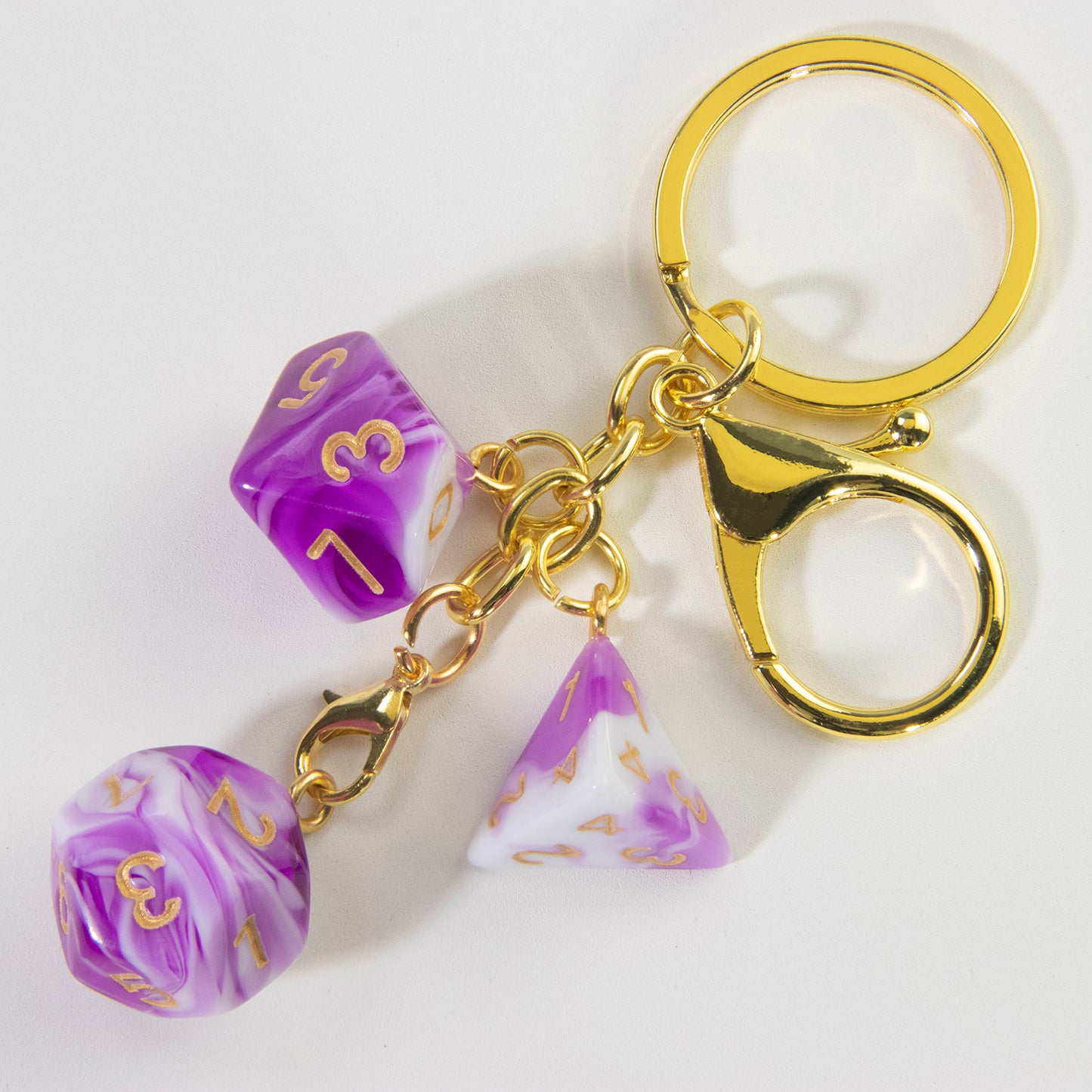 Unique Dice Keychains for Backpack Decoration and Table Games Souvenirs