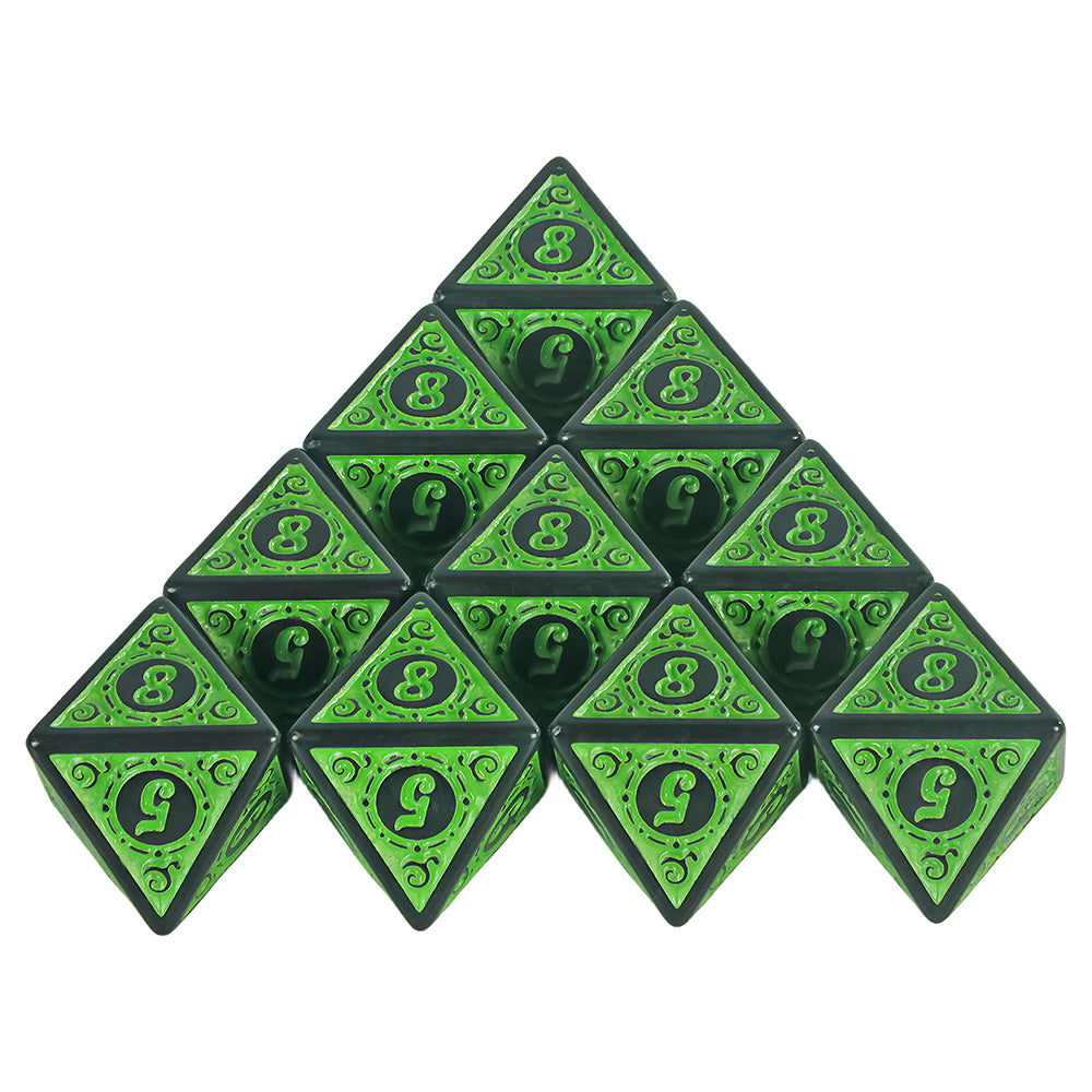 10pcs Polyhedral Dice 8 Sided Dice Set for DND Role Play Game Tabletop Game Accessories