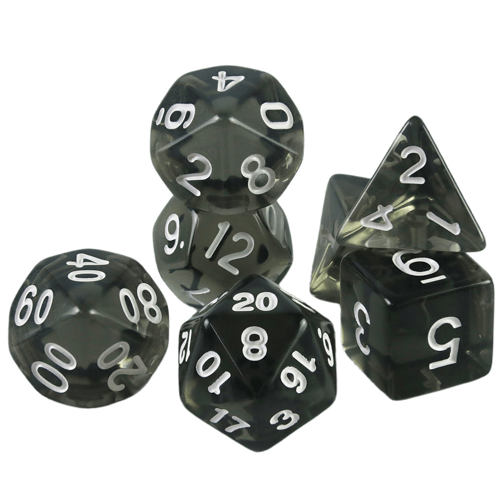 Candy Color Dice Polyhedral Dice Set D4 D6 D8 D10 D% D12 D20 with Tube for D&D Board Game As Souvenirst Gift