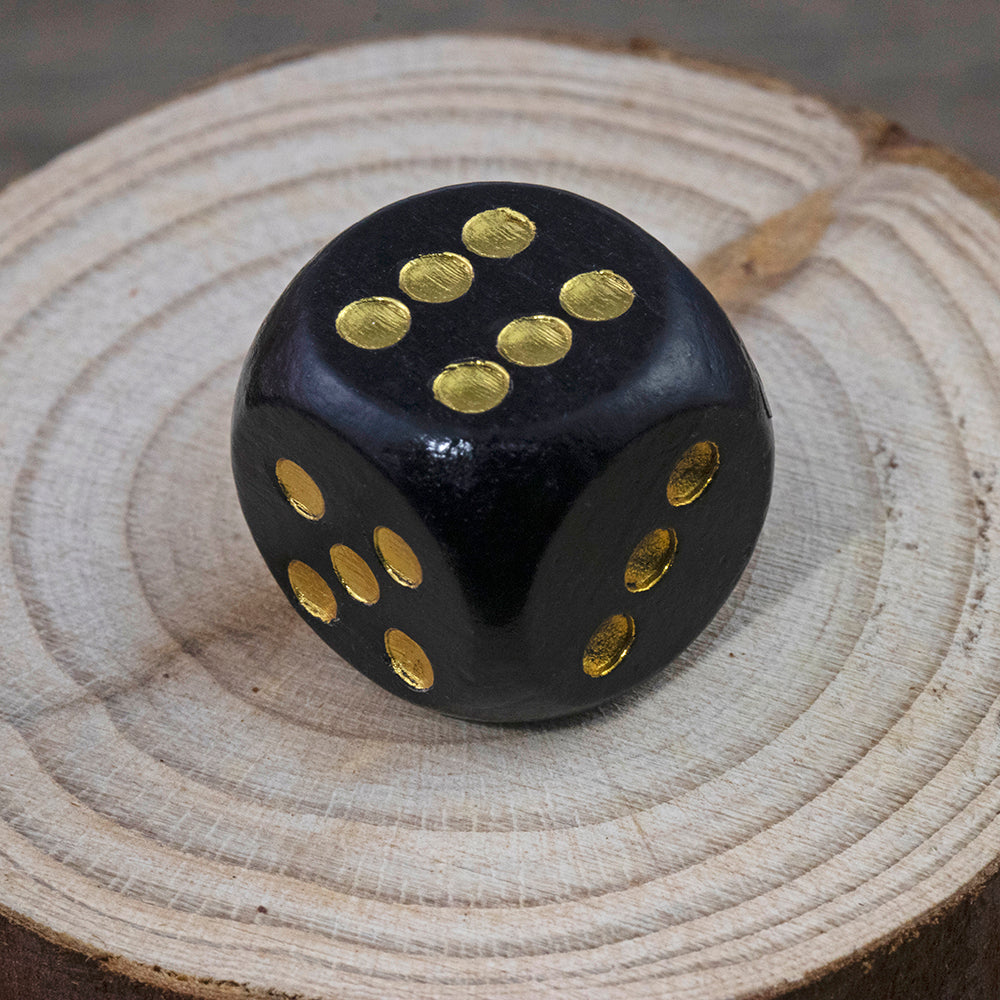 5pcs 16mm Wooden Dice 6 Sided Game Dice for Dice Game Math Teaching DIY Board Game