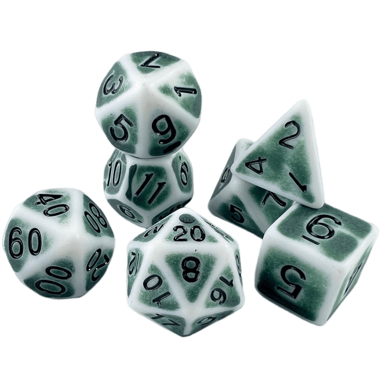 DND Dice Set 7 PCS Polyhedral Retro Dice, for D&D RPG Roleplaying Tabletop Dices, Complete D4 D6 D8 D10 D12 D20 with Tube