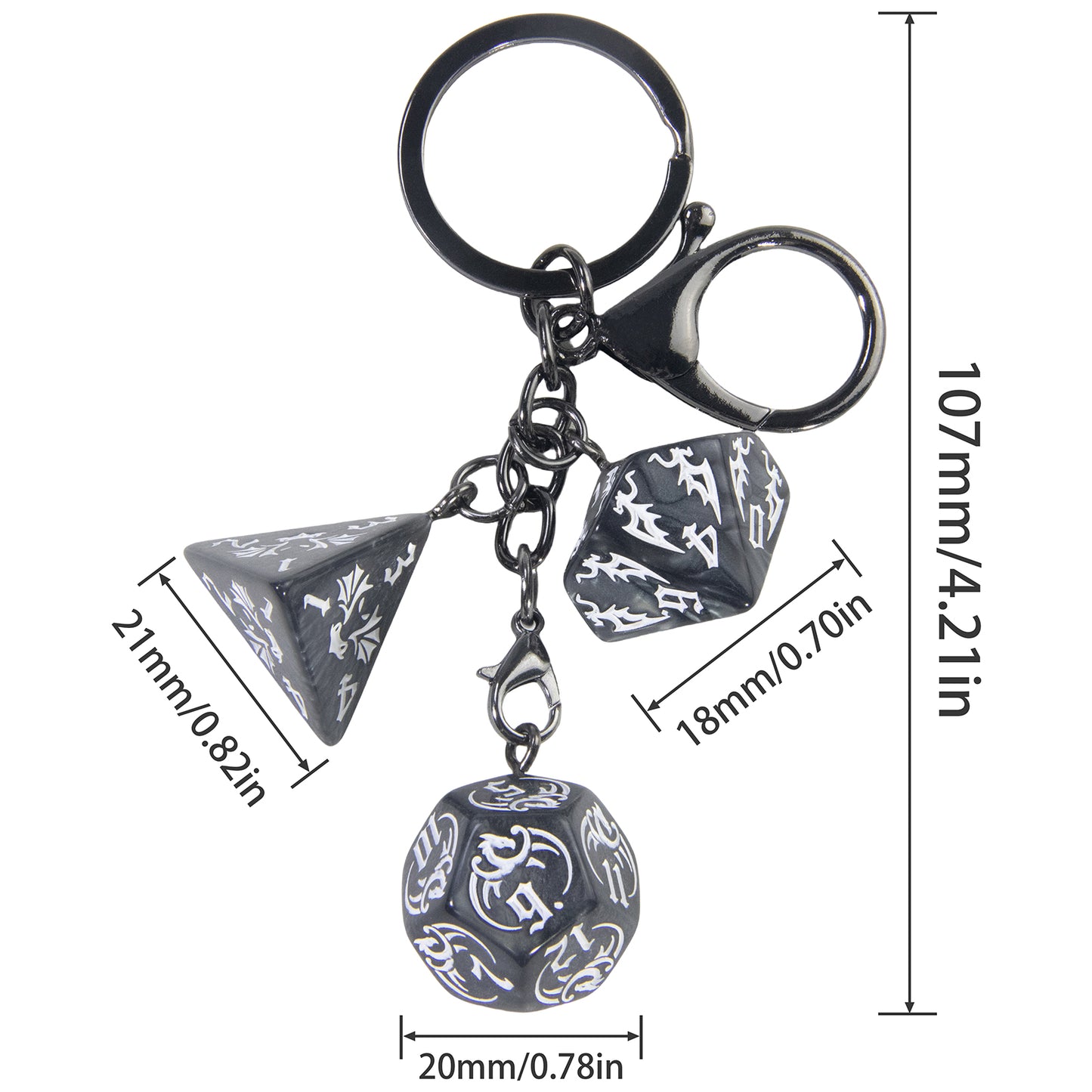 Creative Dice Keychian, Car Pouch Handbag Pendant, Perfect Souvenirs Gift for Table Fans