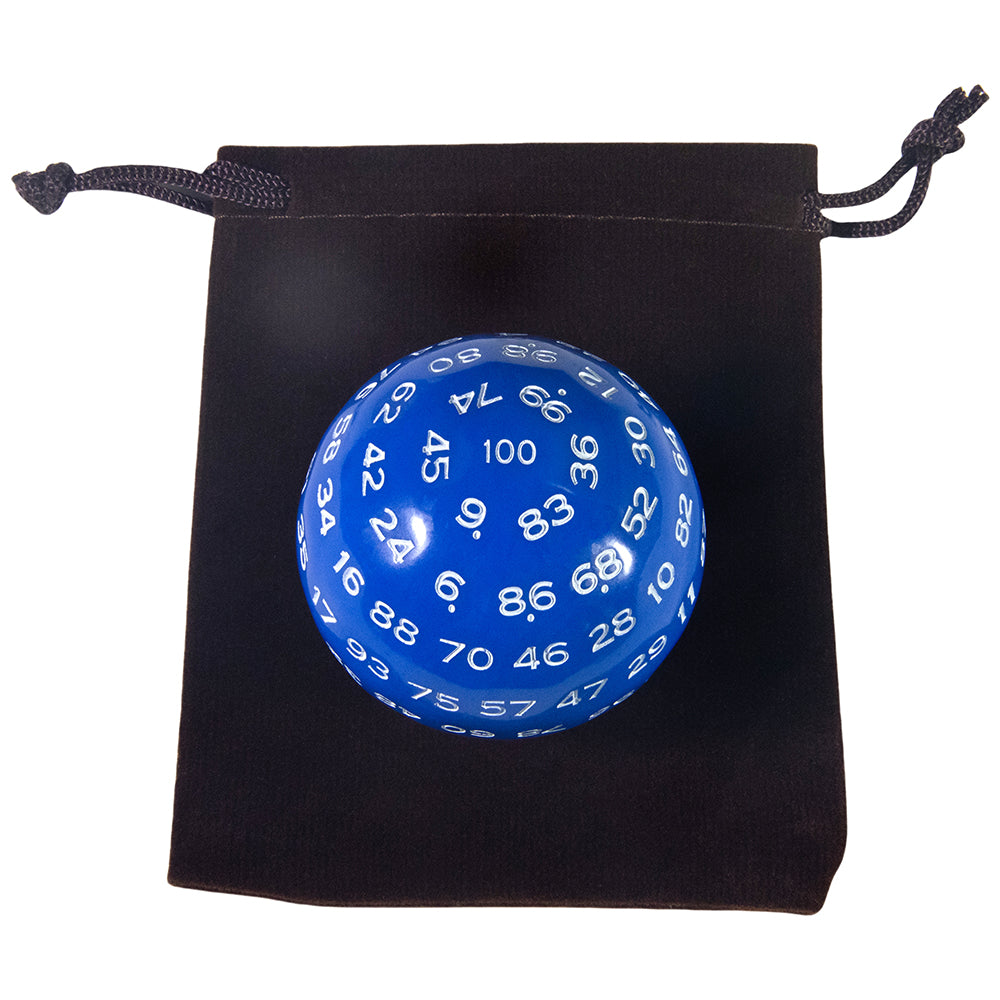Multi-sided D100 Dice Polyhedral Acrylic 100 Sided Dices with Bag for Role Playing Table Games Party