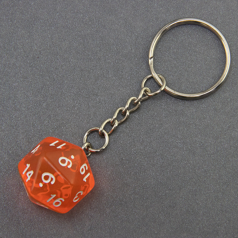 Candy Colored Keychain Board Game Souvenirs Kid Gift Keychain Handbag Table Game Lucky D20 Dice Keychain