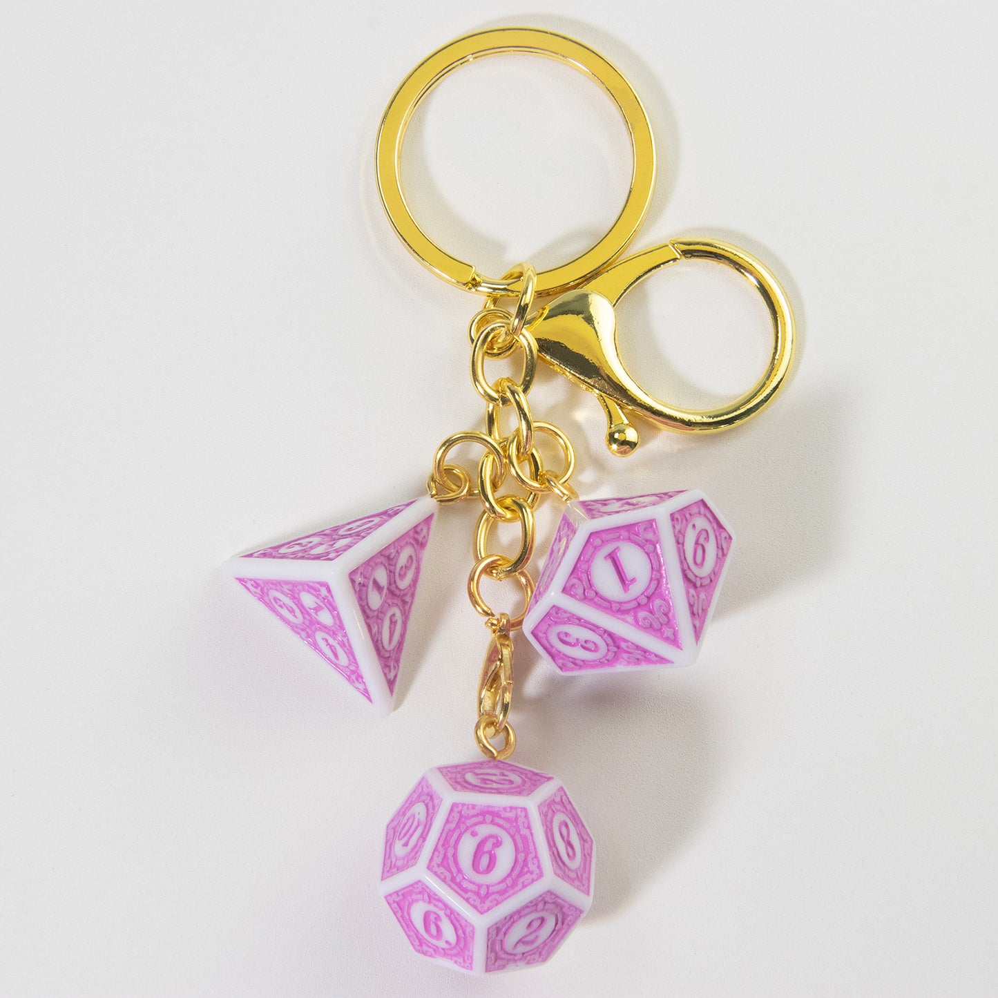 3D Fashion Dice Keychain Pendant - Stylish Car Bag Pouch Accessories for Men Women