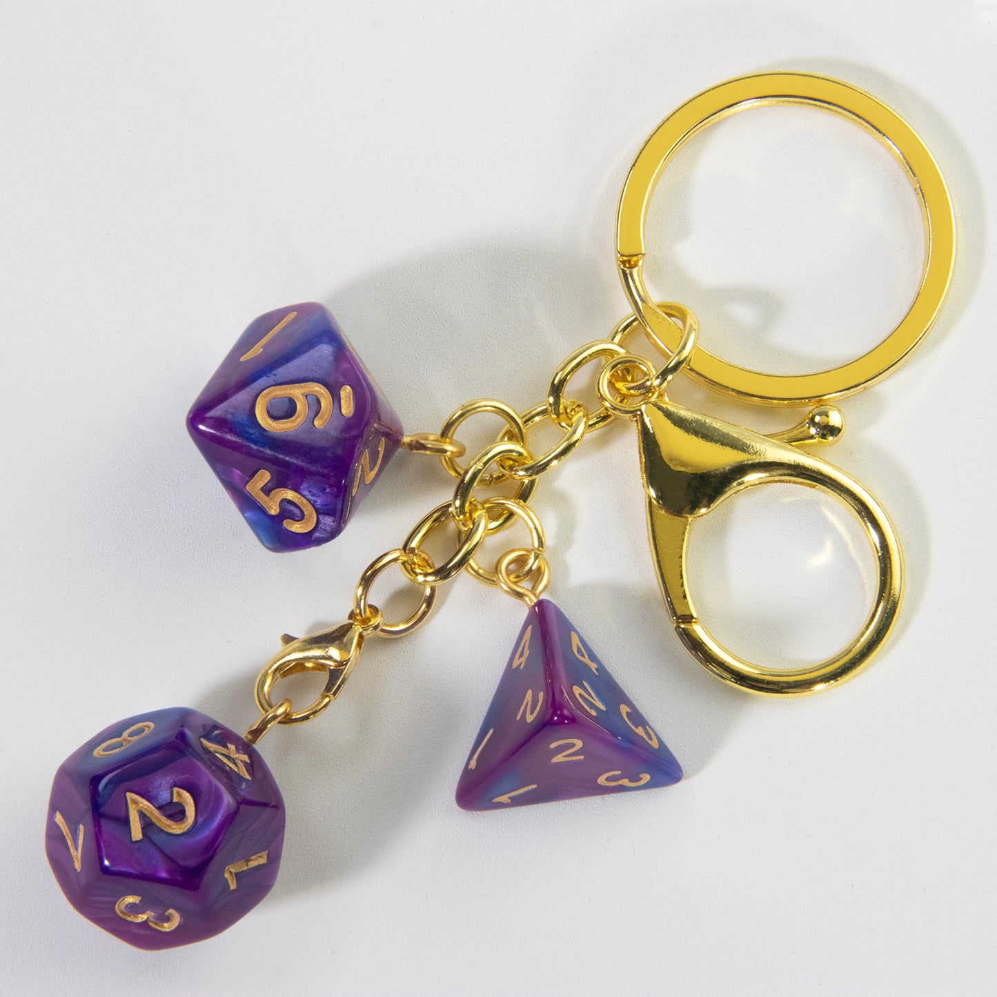 Lucky Acrylic Dice Keychain  - Stylish and Fortunate Charm for Keys, Bags - Durable, Multipurpose Accessories