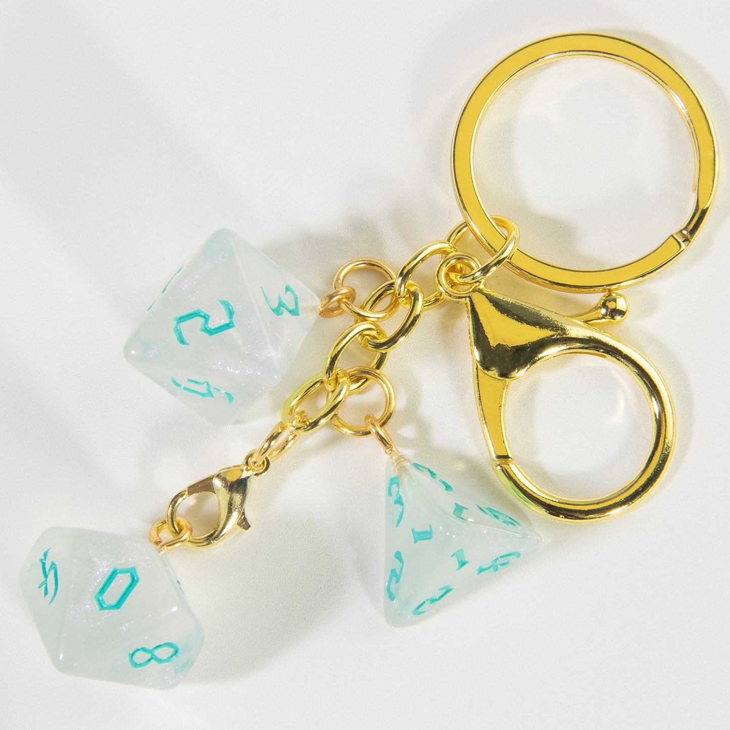 Fashion Keyring Dice Ornament Key Chain Pendant Men Kids Toys Gifts