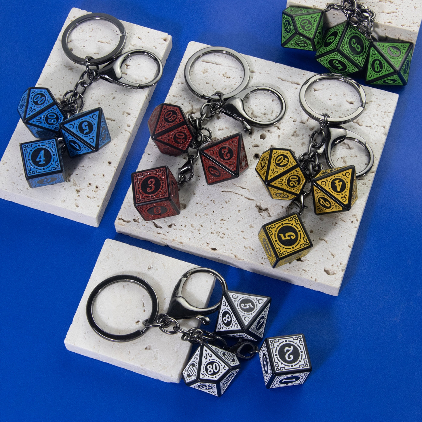 3D Fashion Dice Keychain Pendant - Stylish Car Bag Pouch Accessories for Men Women