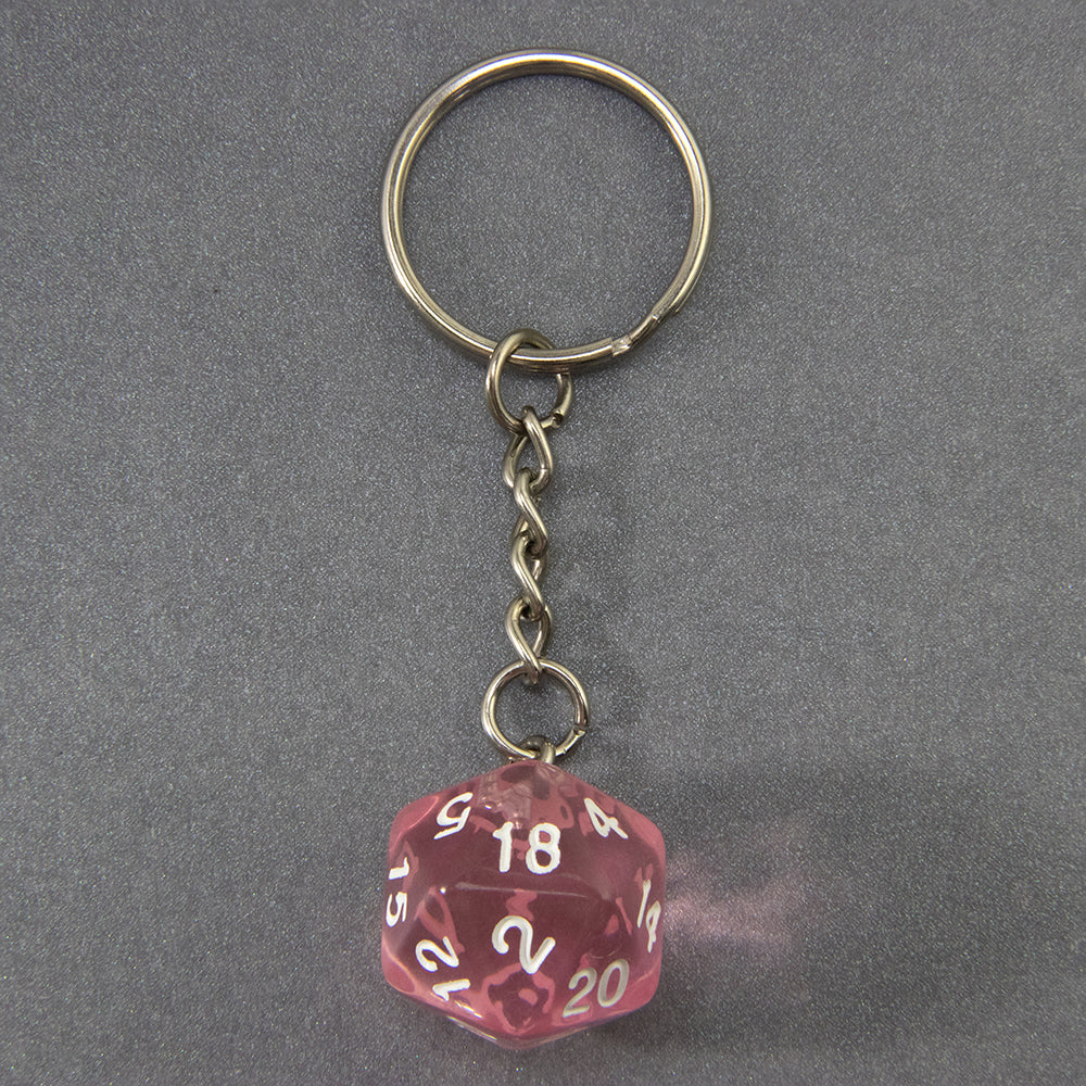 Candy Colored Keychain Board Game Souvenirs Kid Gift Keychain Handbag Table Game Lucky D20 Dice Keychain