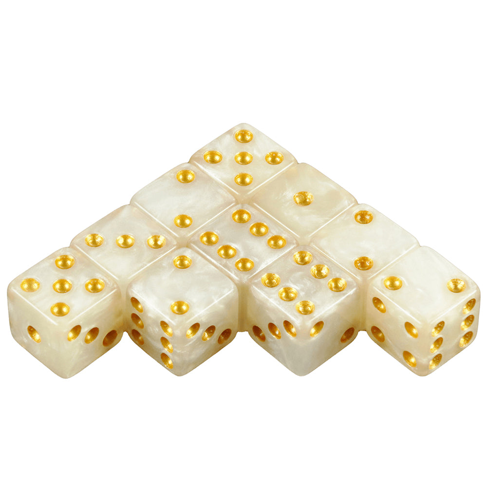 10pcs 12mm D6 Dice Mini 6-sided Marble Effect Square Corner Game Dice for Funny Party Board Games DNDGame RPG