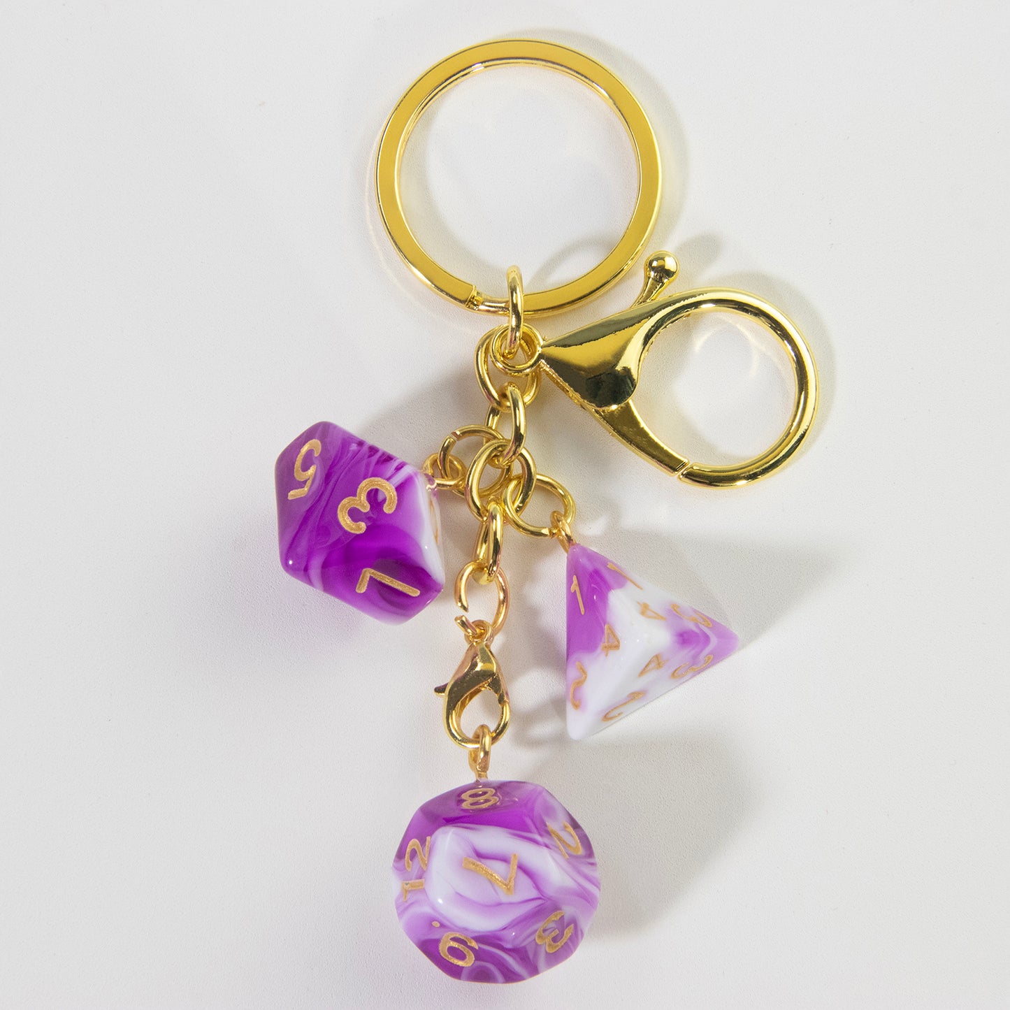 Unique Dice Keychains for Backpack Decoration and Table Games Souvenirs