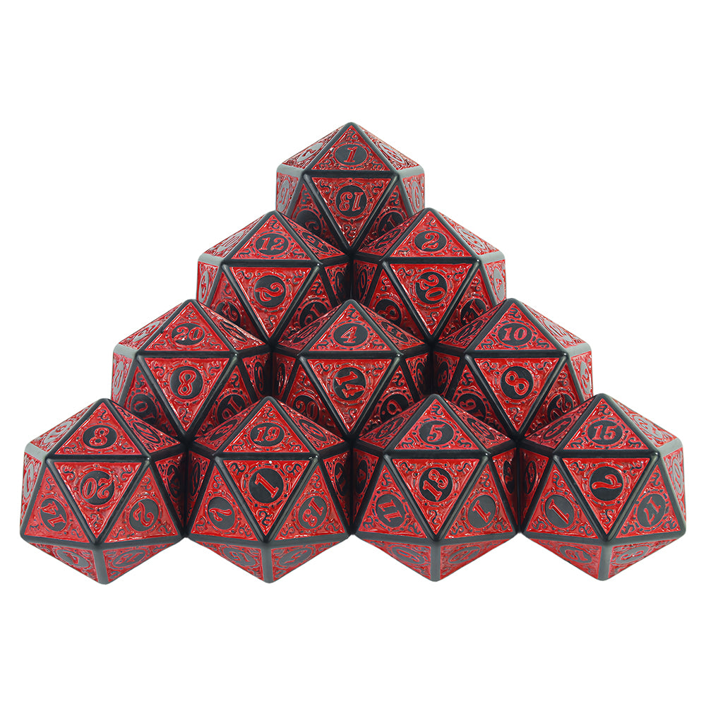D20 Polyhedral Dice 10PCS 20 Sided DND Game Dice Set for DND RPG Playing Table Game Entertainment Supplies
