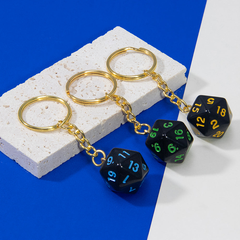 Fashion Dice Keychain Bag Purse Wallet Cellphone or Car Pendant for Men Women